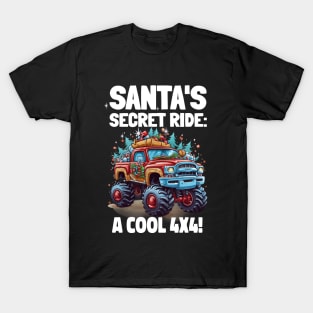 Santa's secret ride: A cool 4x4 T-Shirt